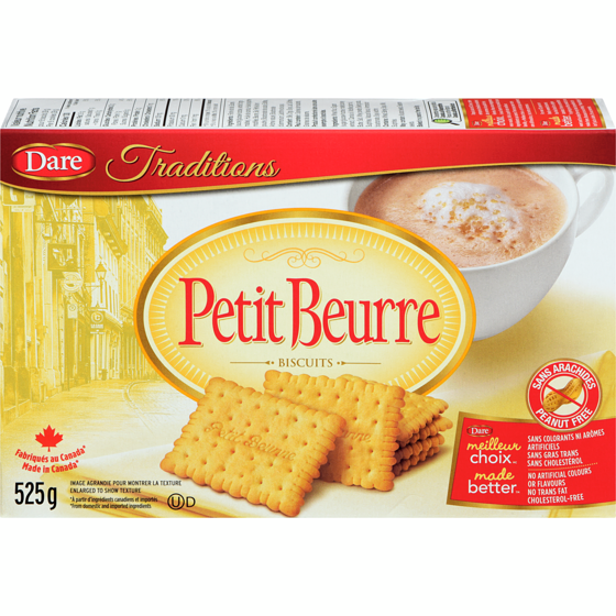 Dare Biscuits Traditions Petit Beurre 525 g, 1,14 $/100g