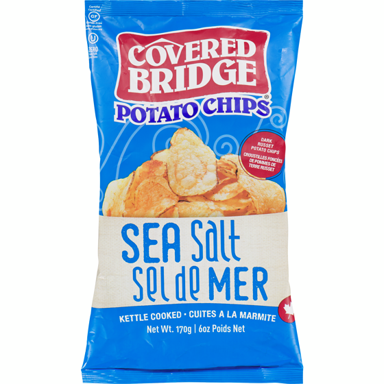 Covered Bridge Potato Chips, Sea Salt 170 g, $2.35/100g