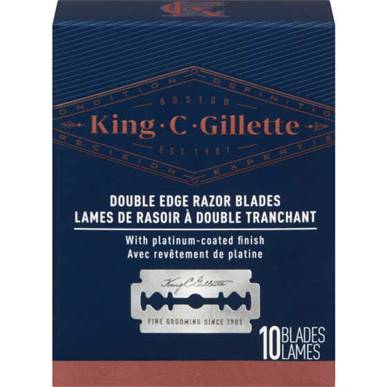 Gillette Men's Double Edge Blades 10 ea, $1.05/1ea