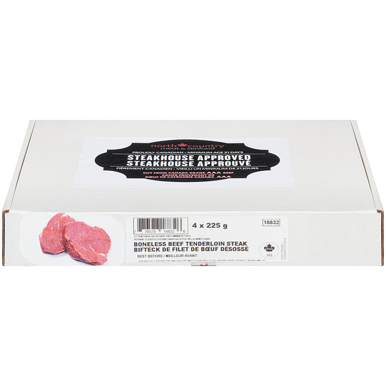 North Country AAA Tenderloin Steak Side  900 g, $7.78/100g