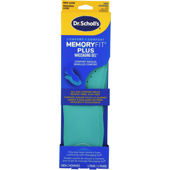Dr. Scholl’s DS MEMORY FIT SEMELLES HOMMES 1 ea, 20,99 $/1ch