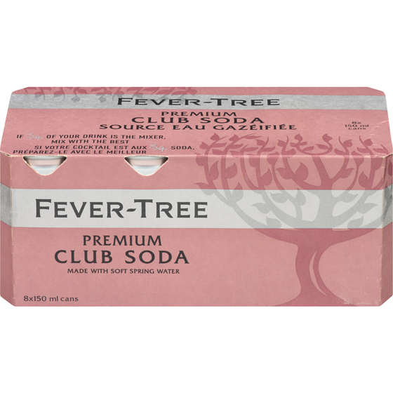 Fever Tree Club Soda Premium 8x150.0 ml, $1.00/100ml