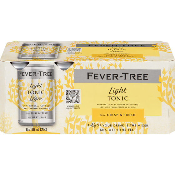 Fever Tree Tonic Water Light 8x150.0 ml, $1.00/100ml
