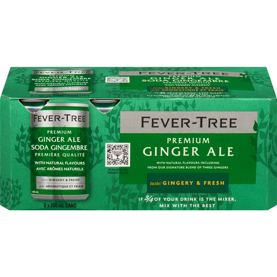 Fever Tree Ginger Ale 8x150.0 ml, $1.00/100ml