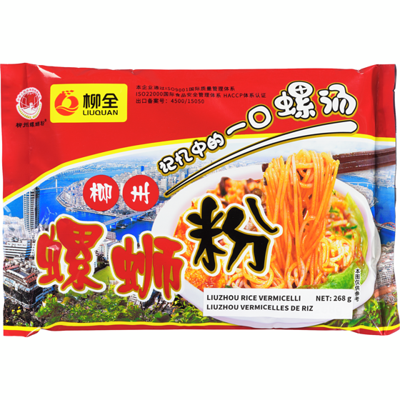 Liu Quan Liuzhou Rice Vermicelli 268 g, $1.68/100g