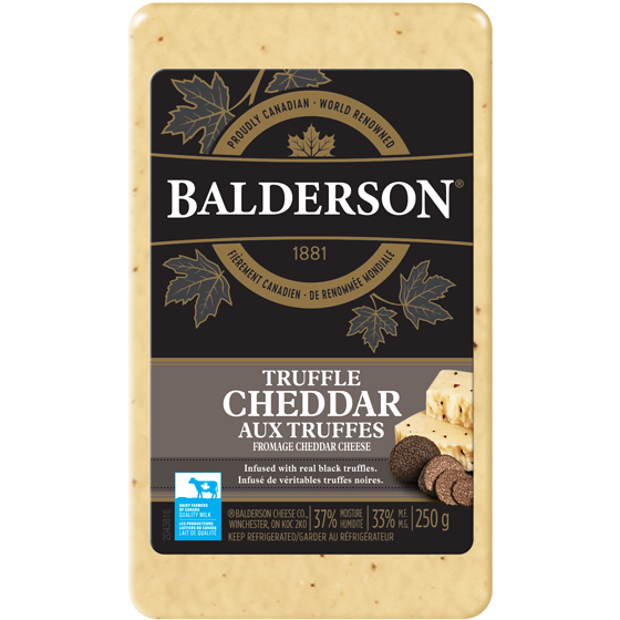 Balderson Truffle Cheddar Cheese 250 g, $4.80/100g