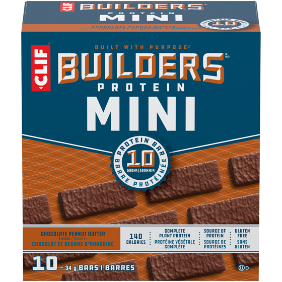 CLIF BUILDERS Mini Protein Bars, Chocolate Peanut Butter Flavour 340 g, $5.59/100g