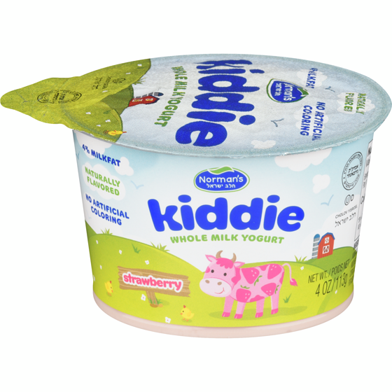 Norman Kosher Strawberry 4 % Milkfat Whole Milk Yogurt 113 g, $1.14/100g