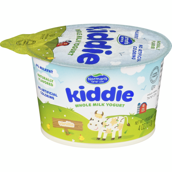 Norman Kosher Vanilla 4 % Milkfat Whole Milk Yogurt 113 g, $1.14/100g