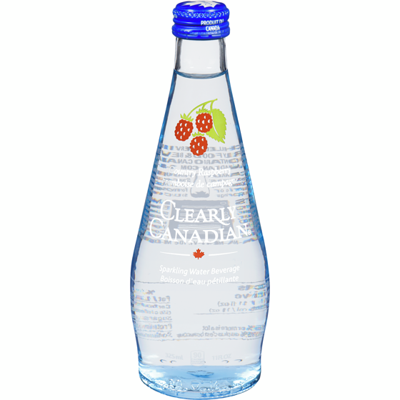 Clearly Canadian Boisson D'Eau Pétillanteframboise De Campagne 325 ml, 0,86 $/100ml