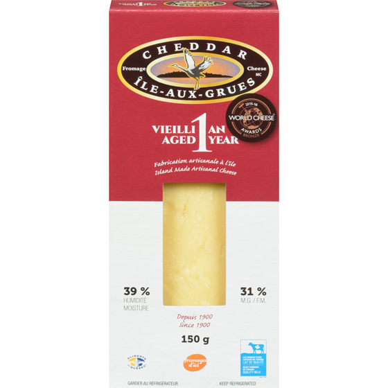 null CHEDDAR VIEUX 1 AN 150 g, 5,66 $/100g