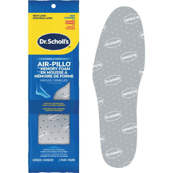 Dr. Scholl’s Semelles Confort Hommes 7-13 Femmes 5-10  1 ea, 6,49 $/1ch