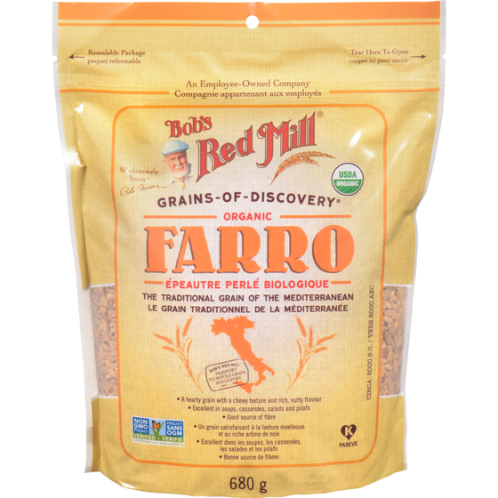 Bobs Red Mill Organic Farro 680 g, $1.25/100g