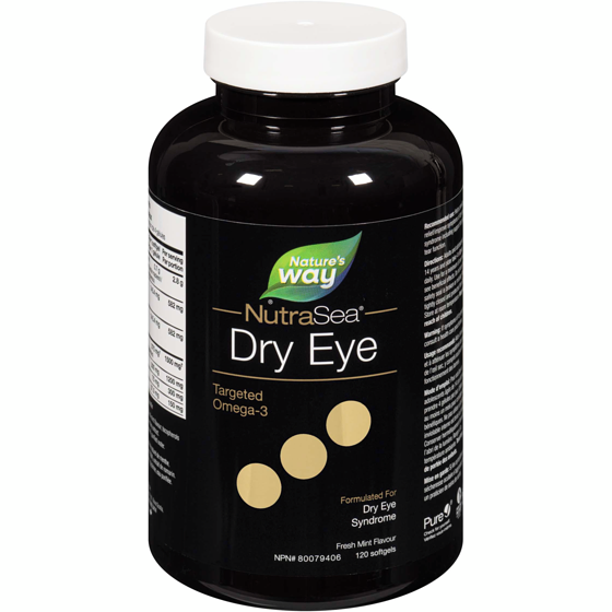 Nature's Way Dry Eye Targeted Omega-3 Fresh Mint Flavour 120 ea, $0.40/1ea
