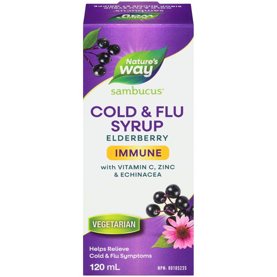 Nature's Way Sambucus Cold and Flu Care Immune Standardized Elderberry  120 ml, $13.33/100ml