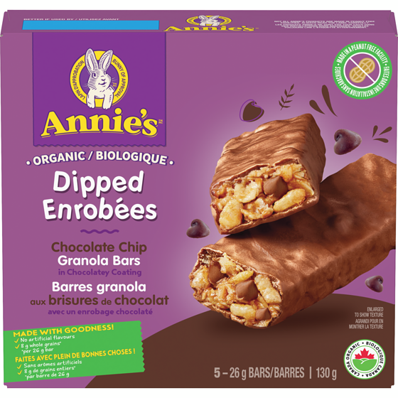 Annie's Chocolate Granola Bar 5ct 130 g, $4.22/100g