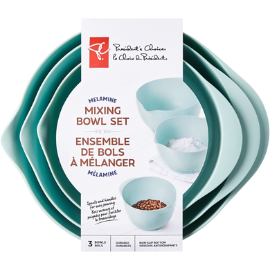 le Choix du Président Bol à mélanger en mélamine ensemble de 3 1 ea, 26,00 $/1ch