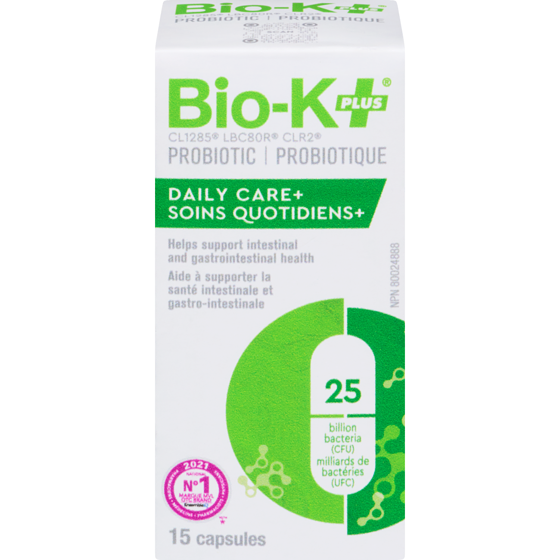 Bio K+ Probiotic Daily Care Capsules 15 ea, $1.07/1ea