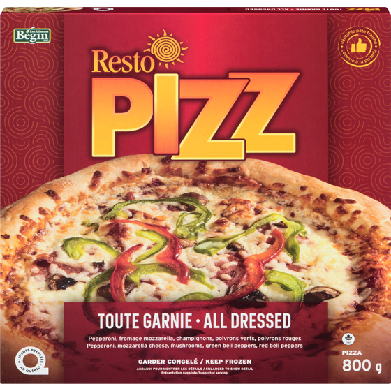 Resto Pizz Pizza All Dressed 800 g, $1.31/100g