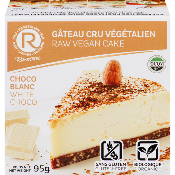 Rawesome White Choco Raw Vegan Cake 95 g, $8.41/100g