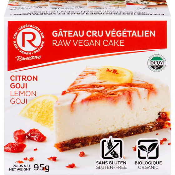 Rawesome Lemon Goji Raw Vegan Cake 95 g, $8.41/100g