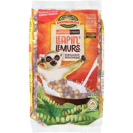 Nature’s Path Céréales biologiques Leapin’ Lemurs 650 g, 1,54 $/100g