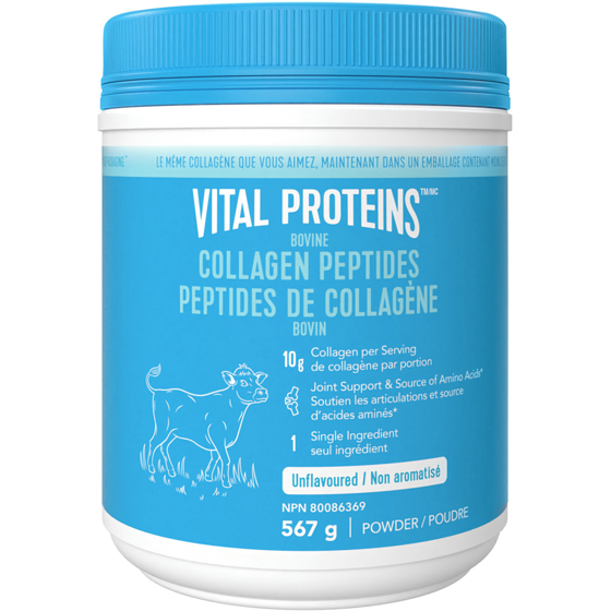 VITAL PROTEINS Bovine Collagen Peptides Powder 567 g, $12.34/100g