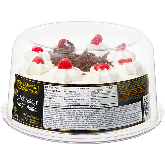 Farmer's Market Black Forest Cake 750 g, $2.80/100g
