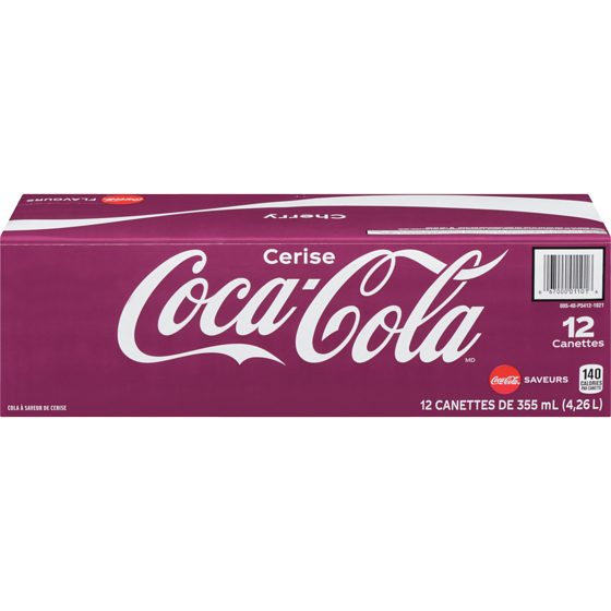 Coca-Cola Cola Cerise Cannettes 12x355.0 ml, 0,21 $/100ml