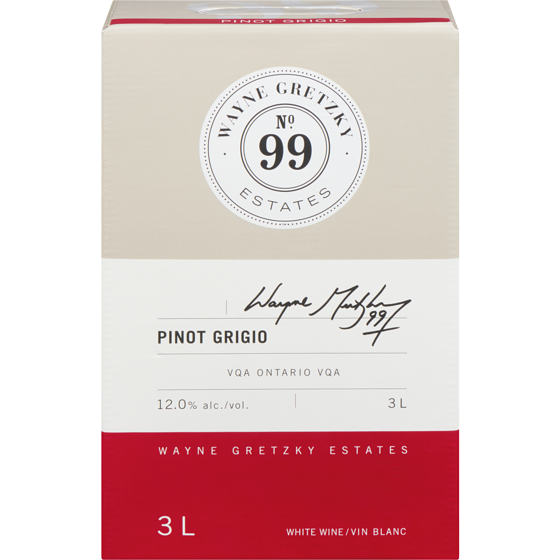 WAYNE GRETZKY Wayne Gretzky Estates, Pinot Grigio Wine (ID required at pick-up) 3000 ml, $1.63/100ml
