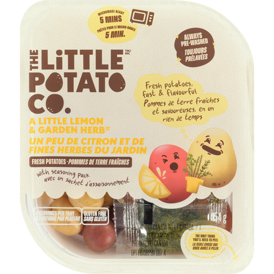 The Little Potato Company Microwave Ready Lemon and Garden Herb Potatoes 454 g, $1.10/100g
