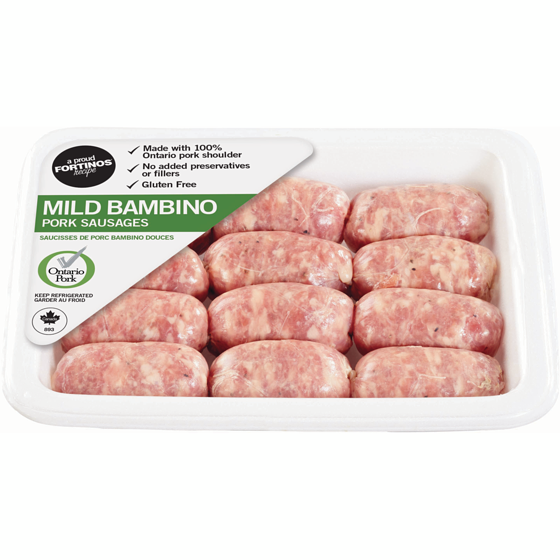 null Mild Bambino Pork Sausage $14.31/1kg $6.49/1lb