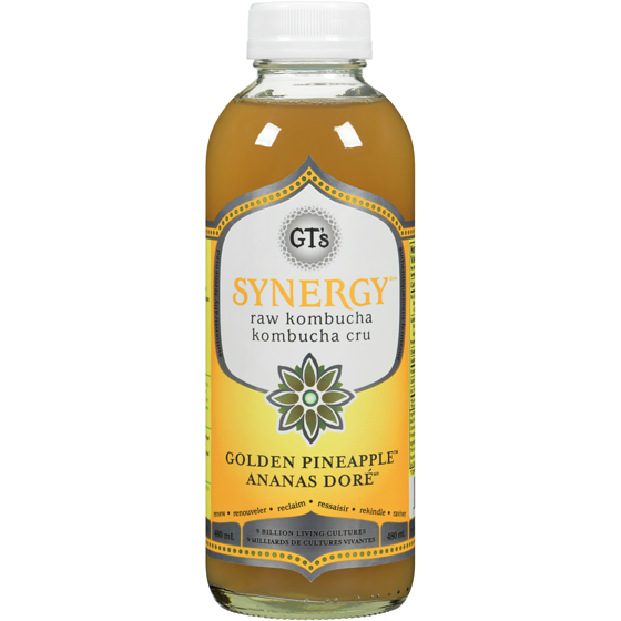 GT's Synergy The Real Kombucha Golden Pineapple 480 ml, $1.04/100ml