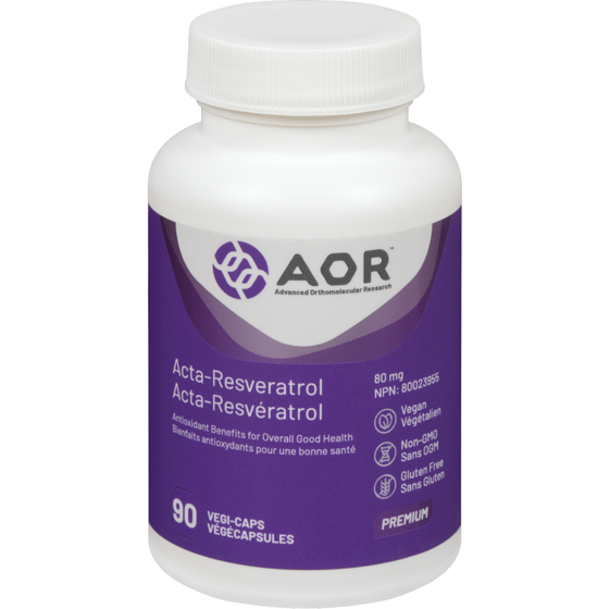 AOR 80 Mg Acta-Resveratrol  90 ea, $0.61/1ea
