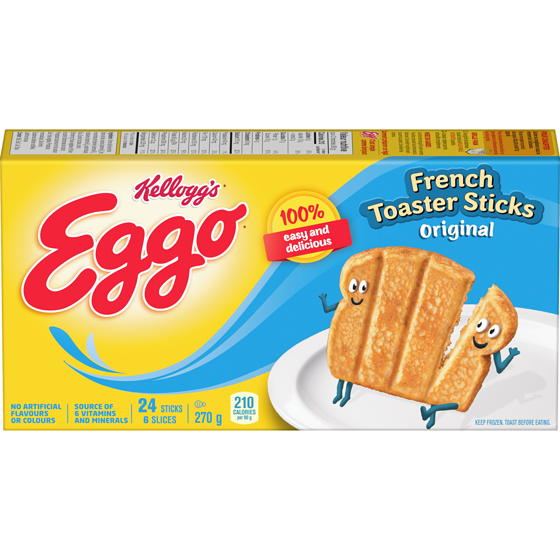 Kelloggs French Toaster Sticks Original 270 g, $1.30/100g