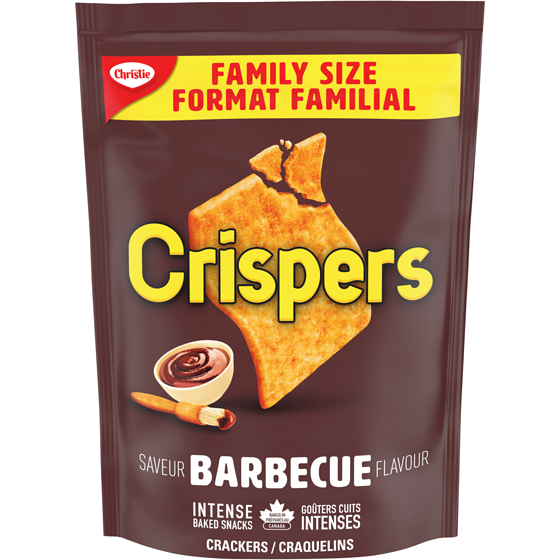 Christie Crispers, BBQ, c'est un chip ou un craquelin?, format familial 240 g, 2,29 $/100g