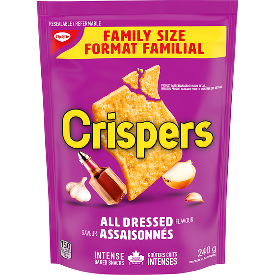Christie CRISPERS saveur Assaisonnés format familial 240 g, 2,29 $/100g
