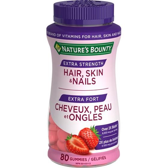Nature's Bounty Extra Strength Hair, Skin & Nails, Gummies 80 ea, $0.27/1ea