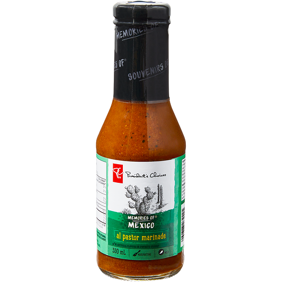 President's Choice Memories of Mexico Al Pastor Marinade 350 ml, $1.43/100ml