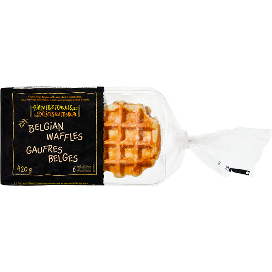 Délices du Marché Gaufres belges 420 g, 1,67 $/100g