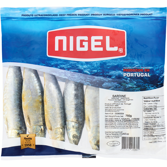 Nigel Sardine 750 g 750 g, $1.20/100g