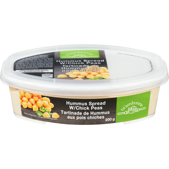 Ta'ambonne Kosher Hummus Spread W/Chick Peas 200 g, $1.50/100g