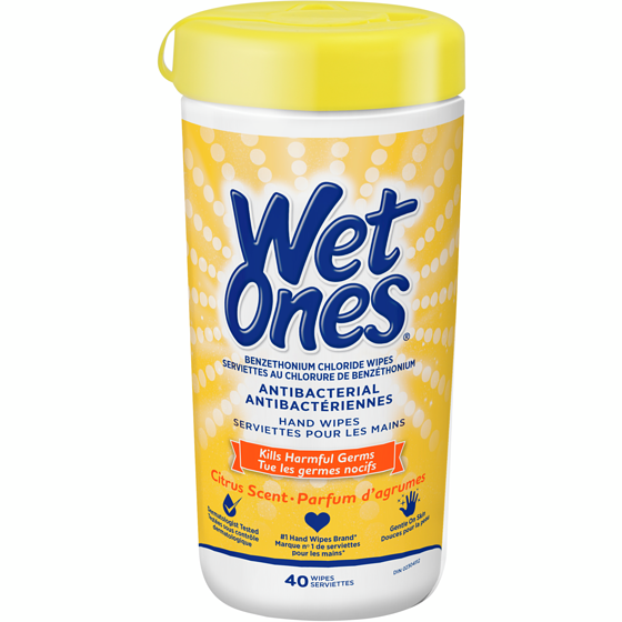 Wet Ones Antibacterial Hand Wipes, Citrus Scent Wet Wipes 1 ea, $5.49/1ea
