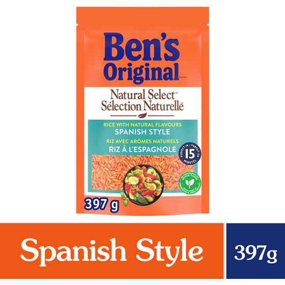 Bens NATURAL SELECT Spanish Style Rice 397 g, $1.13/100g