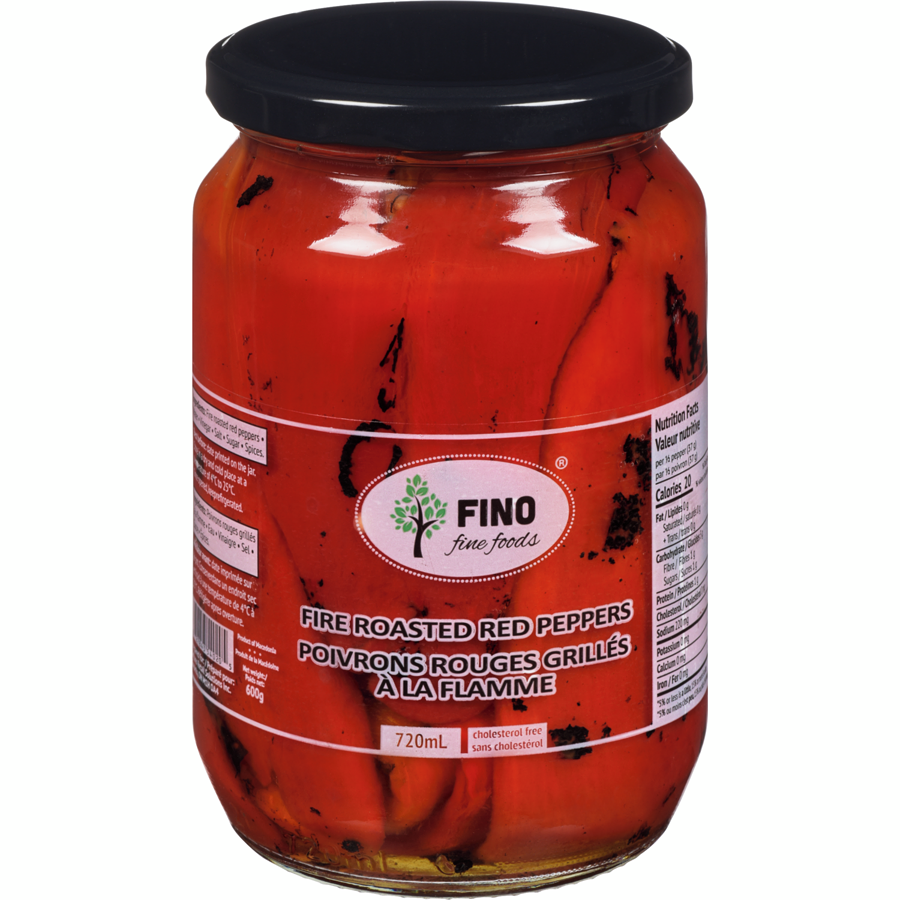 Calories in Fino Fine Foods Fire Roasted Red Peppers Food With Thought