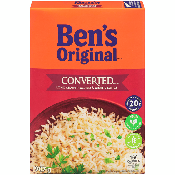 Bens CONVERTED Long Grain Parboiled White Rice 907 g, $0.66/100g