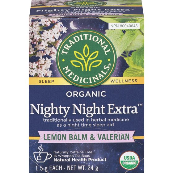 Traditional Medicinals Nighty Night Extra Valerian Organic Wrapped Tea Bags 16 ea, $0.34/1ea