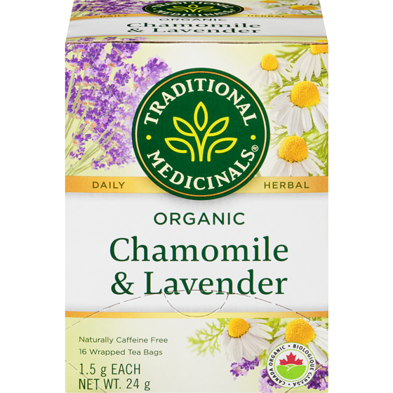 Traditional Medicinals Chamomile & Lavender Organic Wrapped Tea Bags 16 ea, $0.34/1ea