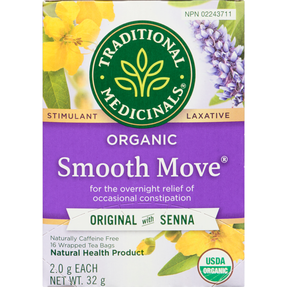 Traditional Medicinals Smooth Move Original With Senna Organic Wrapped Tea Bags 16 ea, $0.34/1ea