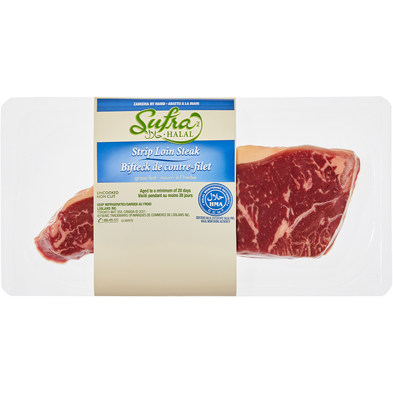 Sufra Contre-filet halal GF 41,87 $/1kg 19,00 $/1lb